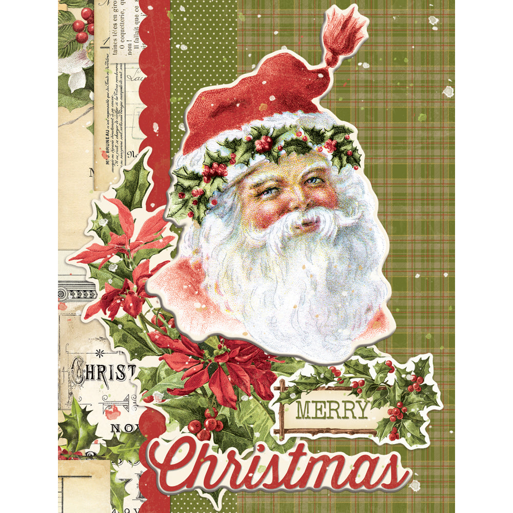 Simple Stories VINTAGE YULETIDE CHRISTMAS Card Kit #23236