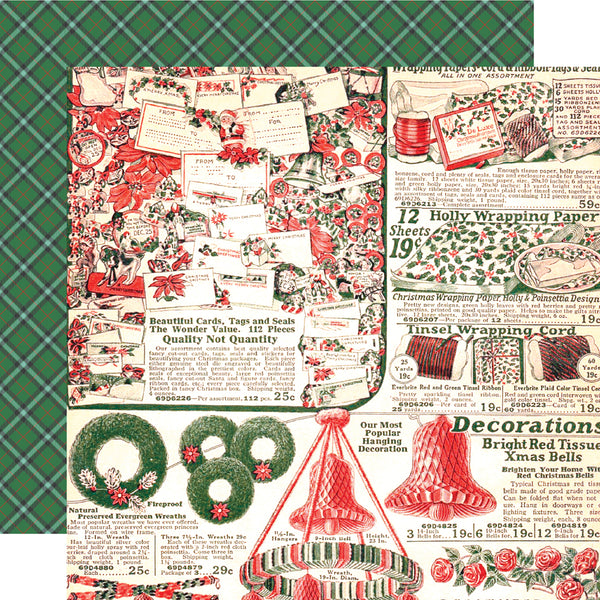 Simple Stories VINTAGE HOLLY JOLLY 12x12 Collection Kit  #23300