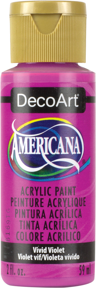 DecoArt VIVID VIOLET Americana Acrylic Paint 2 oz. Bottle - #DA232