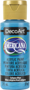 DecoArt CALYPSO BLUE Americana Acrylic Paint 2 oz. Bottle - #DA234