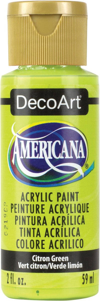 DecoArt CITRON GREEN Americana Acrylic Paint 2 oz. Bottle - #DA235