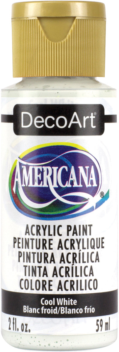 DecoArt COOL WHITE Americana Acrylic Paint 2 oz. Bottle - #DA240