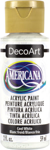 DecoArt COOL WHITE Americana Acrylic Paint 2 oz. Bottle - #DA240