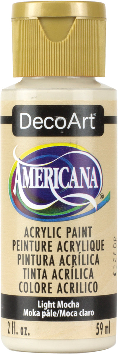 DecoArt LIGHT MOCHA Americana Acrylic Paint 2 oz. Bottle - #DA241