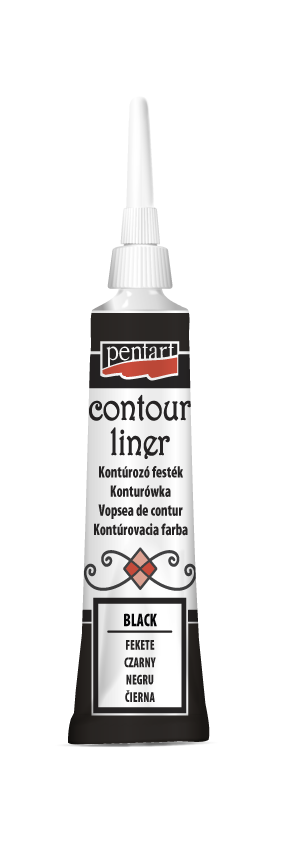 Pentart Contour Liner BLACK 20ml #2463