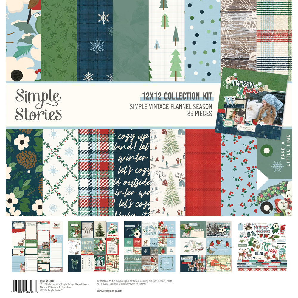 Simple Stories SIMPLE VINTAGE FLANNEL SEASON 12x12 Collection Kit  #25300