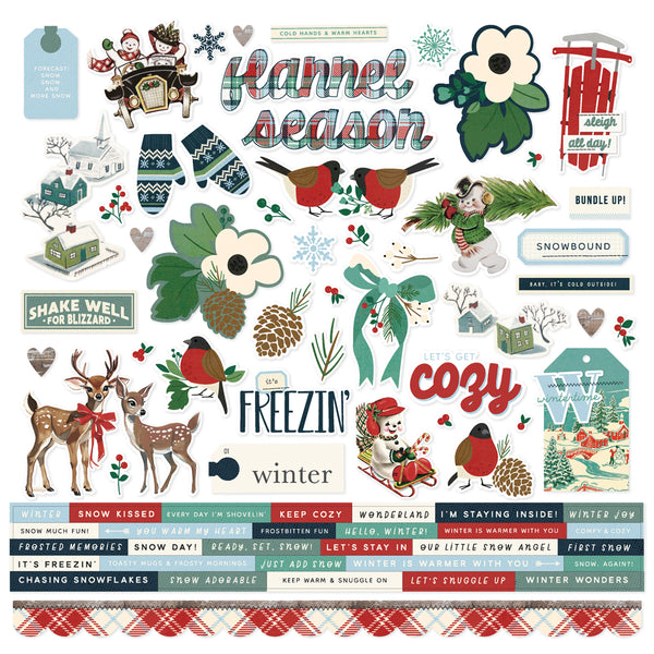 Simple Stories SIMPLE VINTAGE FLANNEL SEASON 12x12 Collection Kit  #25300