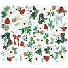 Simple Stories Vintage FLANNEL SEASON - Floral Bits & Pieces EPHEMERA 61 pcs #25319