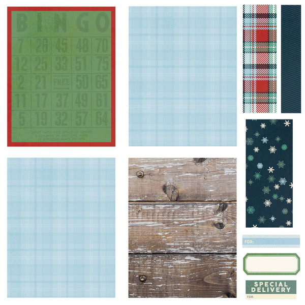 Simple Stories SIMPLE VINTAGE FLANNEL SEASON Christmas Card Kit #25327