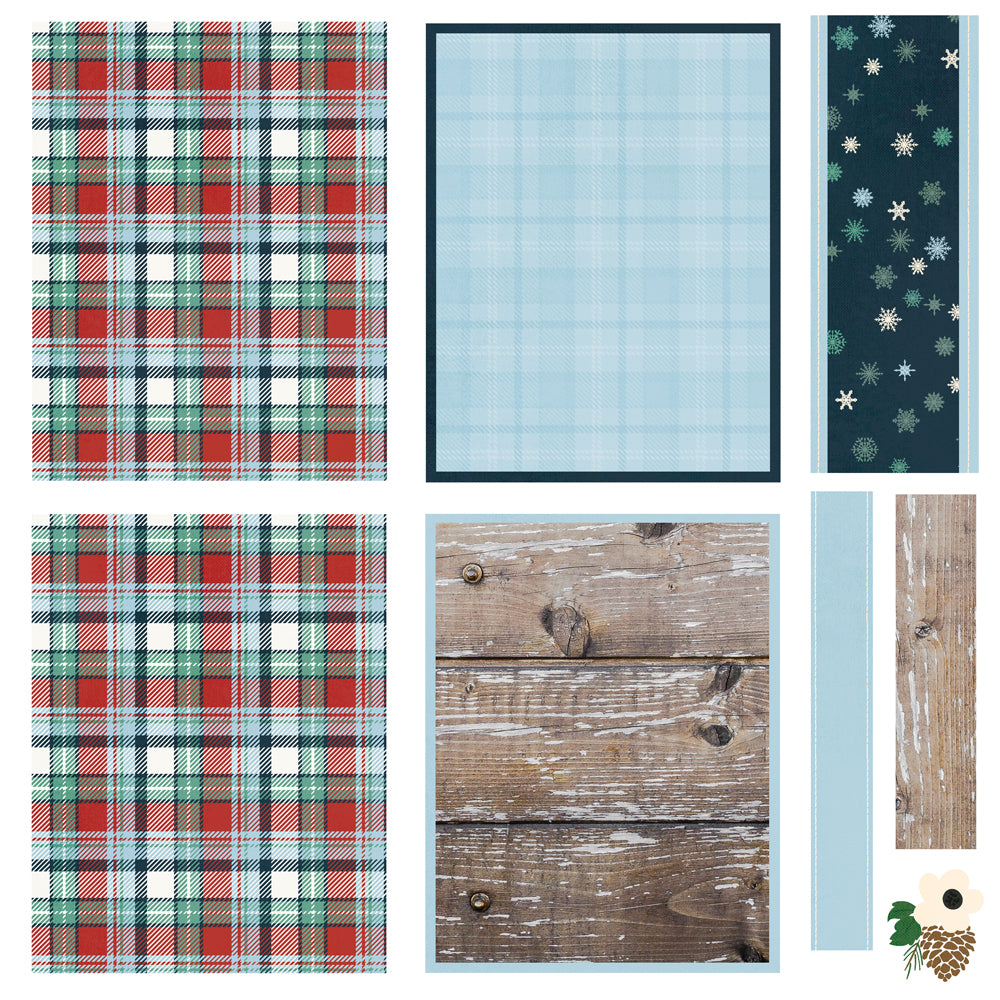 Simple Stories SIMPLE VINTAGE FLANNEL SEASON Christmas Card Kit #25327
