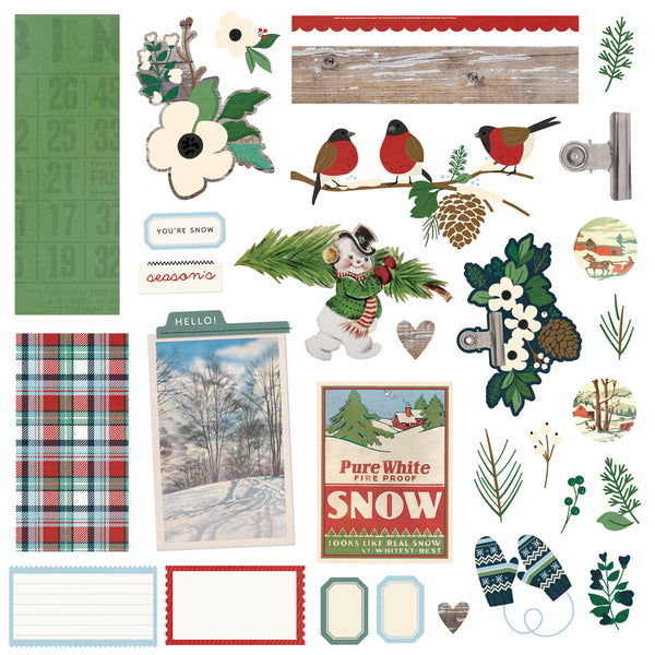 Simple Stories SIMPLE VINTAGE FLANNEL SEASON Christmas Card Kit #25327