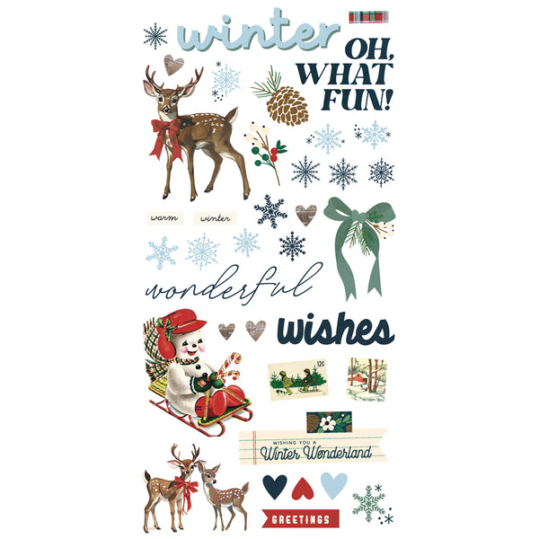 Simple Stories SIMPLE VINTAGE FLANNEL SEASON Christmas Card Kit #25327