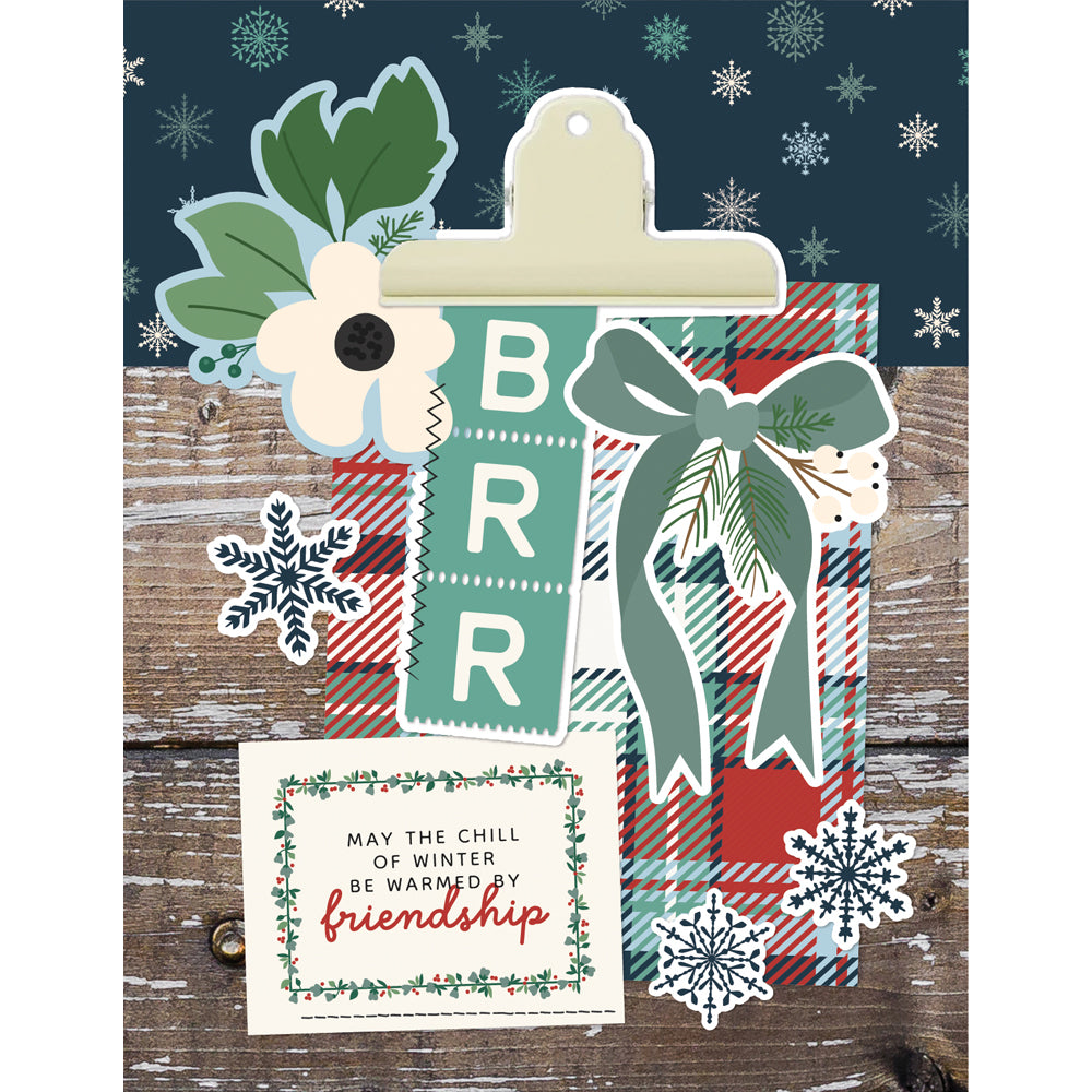 Simple Stories SIMPLE VINTAGE FLANNEL SEASON Christmas Card Kit #25327