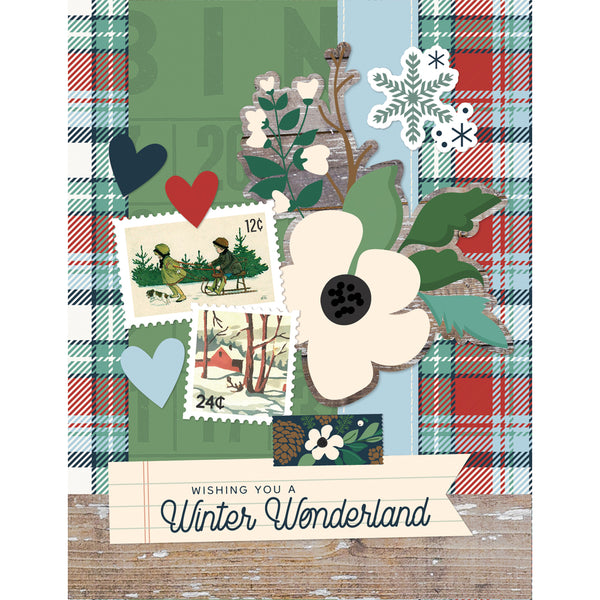 Simple Stories SIMPLE VINTAGE FLANNEL SEASON Christmas Card Kit #25327