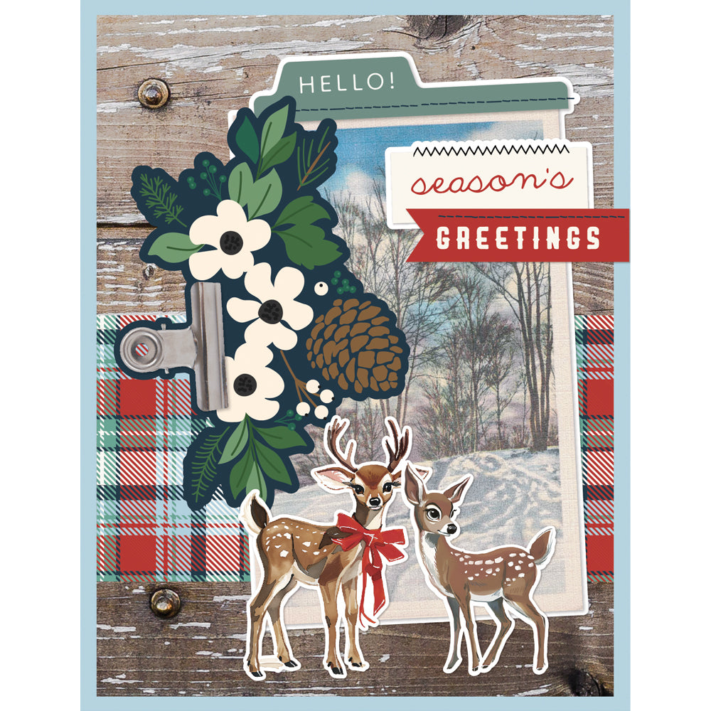 Simple Stories SIMPLE VINTAGE FLANNEL SEASON Christmas Card Kit #25327