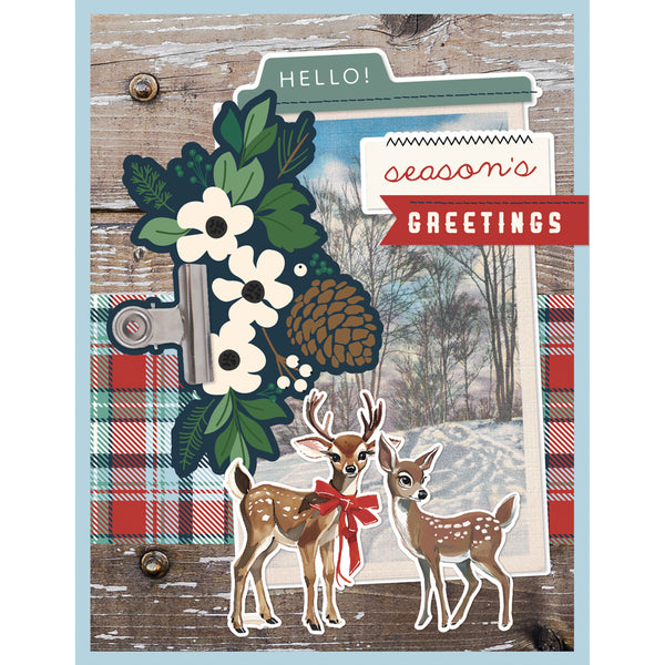 Simple Stories SIMPLE VINTAGE FLANNEL SEASON Christmas Card Kit #25327