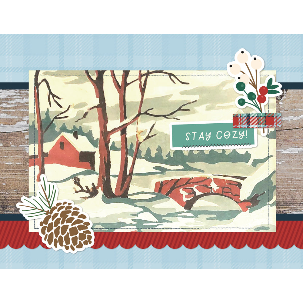 Simple Stories SIMPLE VINTAGE FLANNEL SEASON Christmas Card Kit #25327