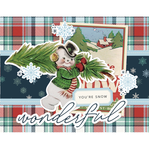 Simple Stories SIMPLE VINTAGE FLANNEL SEASON Christmas Card Kit #25327
