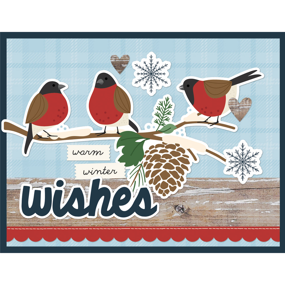 Simple Stories SIMPLE VINTAGE FLANNEL SEASON Christmas Card Kit #25327