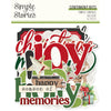 Simple Stories Vintage BELIEVE Christmas Sentiment Bits & Pieces EPHEMERA 62 pcs #25528