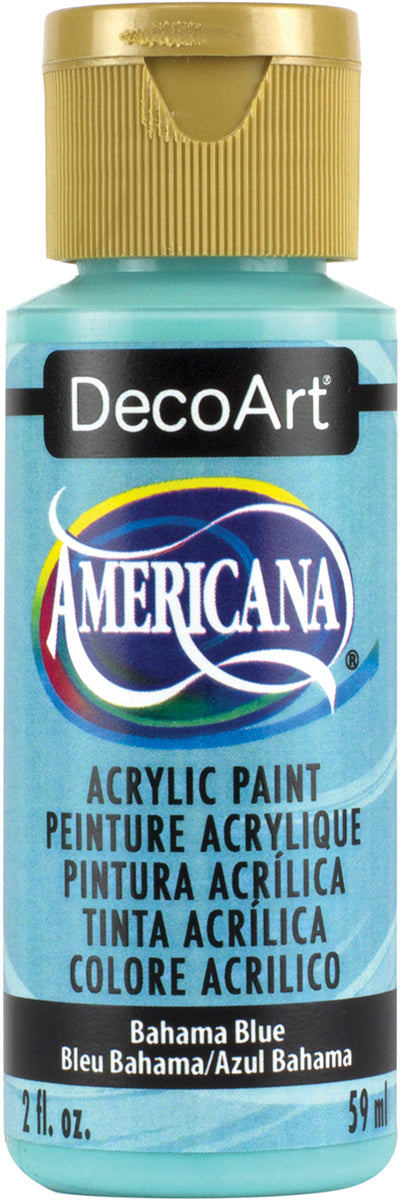 DecoArt BAHAMA BLUE Americana Acrylic Paint 2 oz. Bottle - #DA255