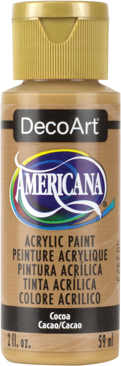 DecoArt COCOA Americana Acrylic Paint 2 oz. Bottle - #DA259