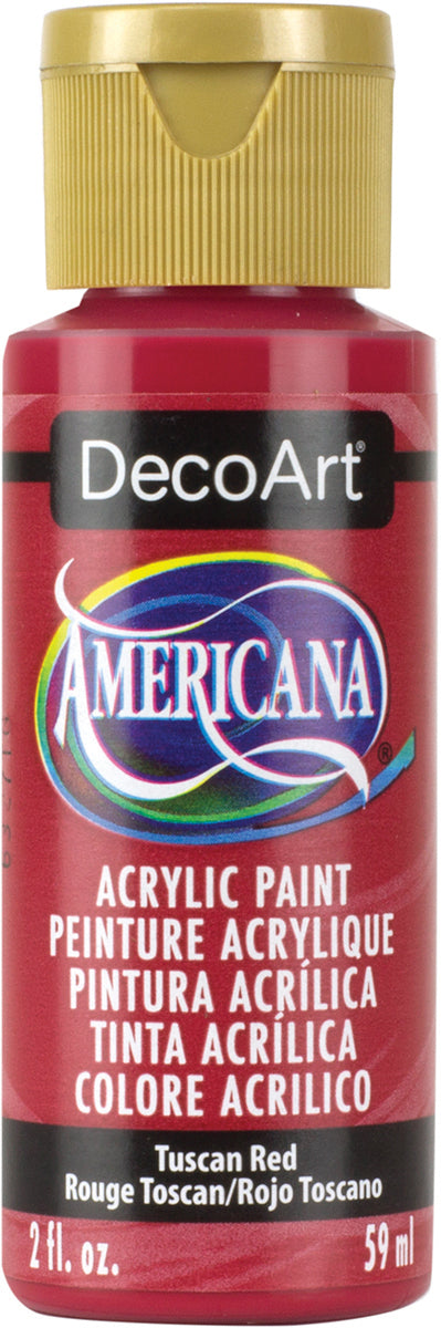 DecoArt TUSCAN RED Americana Acrylic Paint 2 oz. Bottle - #DA265