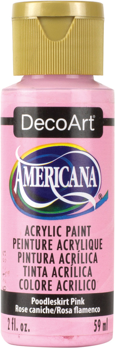 DecoArt POODLESKIRT PINK Americana Acrylic Paint 2 oz. Bottle - #DA267