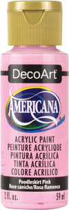 DecoArt POODLESKIRT PINK Americana Acrylic Paint 2 oz. Bottle - #DA267