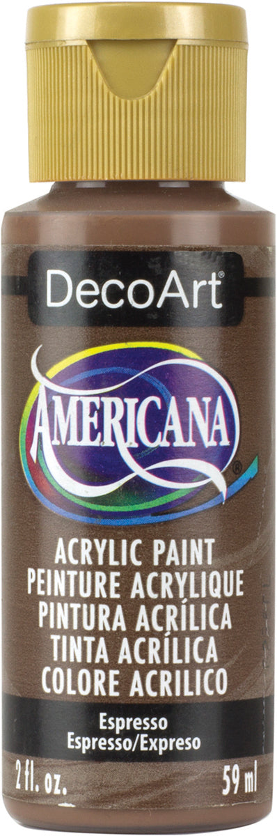 DecoArt ESPRESSO BROWN Americana Acrylic Paint 2 oz. Bottle - #DA271