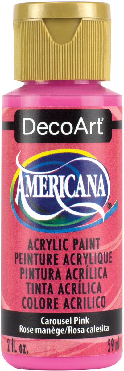 DecoArt CAROUSEL PINK Americana Acrylic Paint 2 oz. Bottle - #DA274