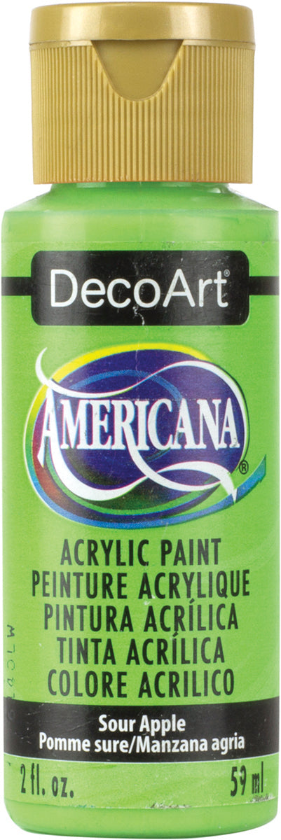 DecoArt SOUR APPLE Americana Acrylic Paint 2 oz. Bottle - #DA275