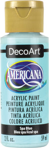DecoArt SPA BLUE Americana Acrylic Paint 2 oz. Bottle - #DA277
