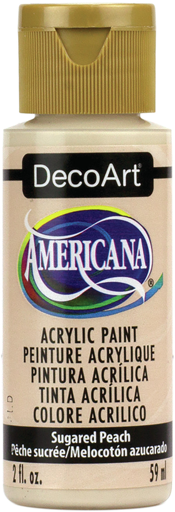 DecoArt SUGARED PEACH Americana Acrylic Paint 2 oz. Bottle - #DA354