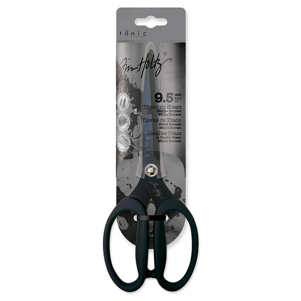 TIM HOLTZ Tonic Studios Non Stick Micro Serrated Scissors Titanium SHEARS 9 1/2"