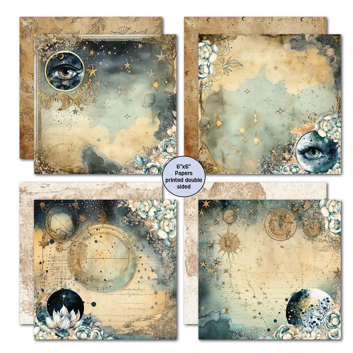 3Quarter Designs CELESTIAL SKIES 6x6 Paper Pack