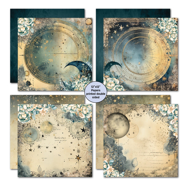 3Quarter Designs CELESTIAL SKIES 12x12 Collection Pack & Diecuts