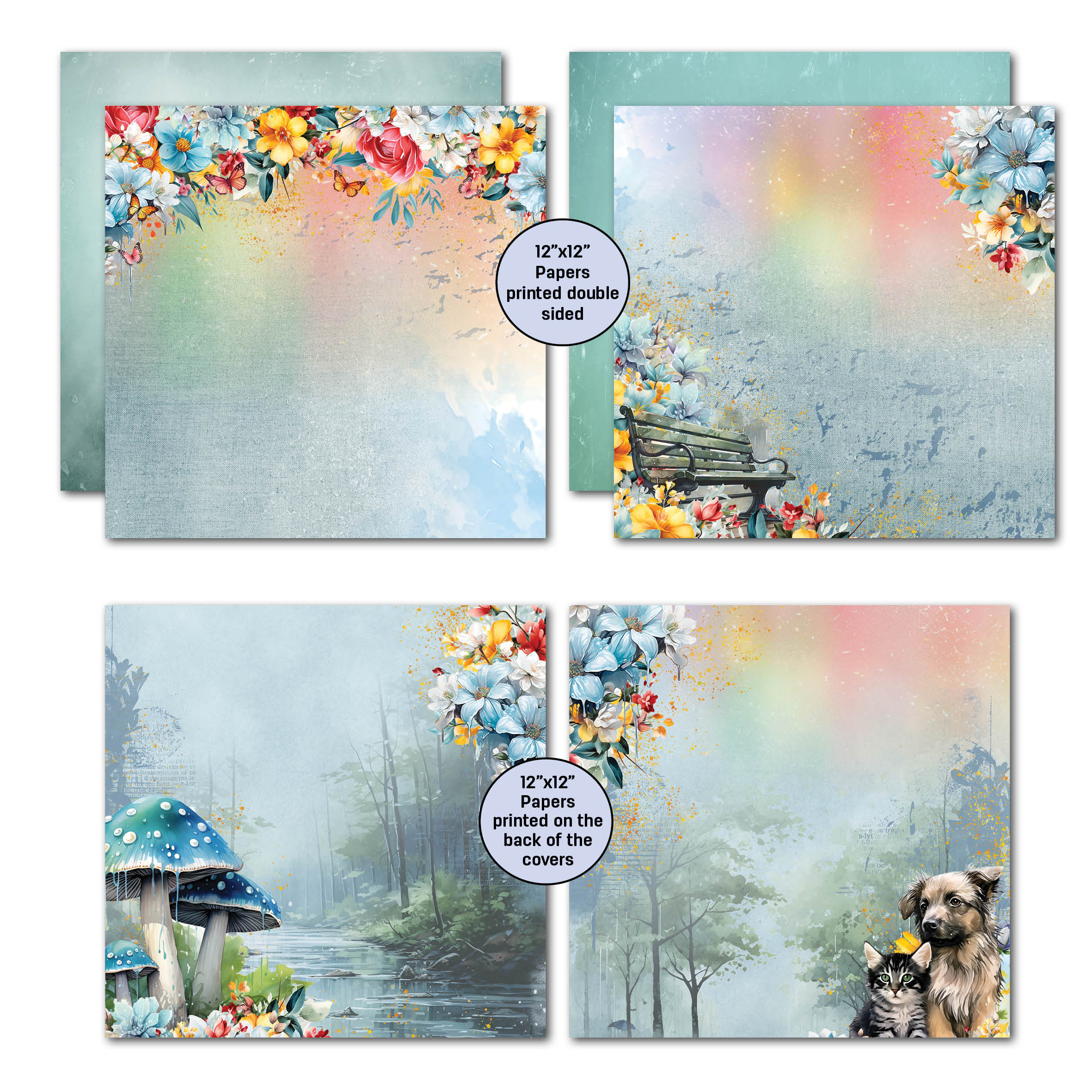 3Quarter Designs TOMORROW'S RAINBOW 12x12 Collection Pack