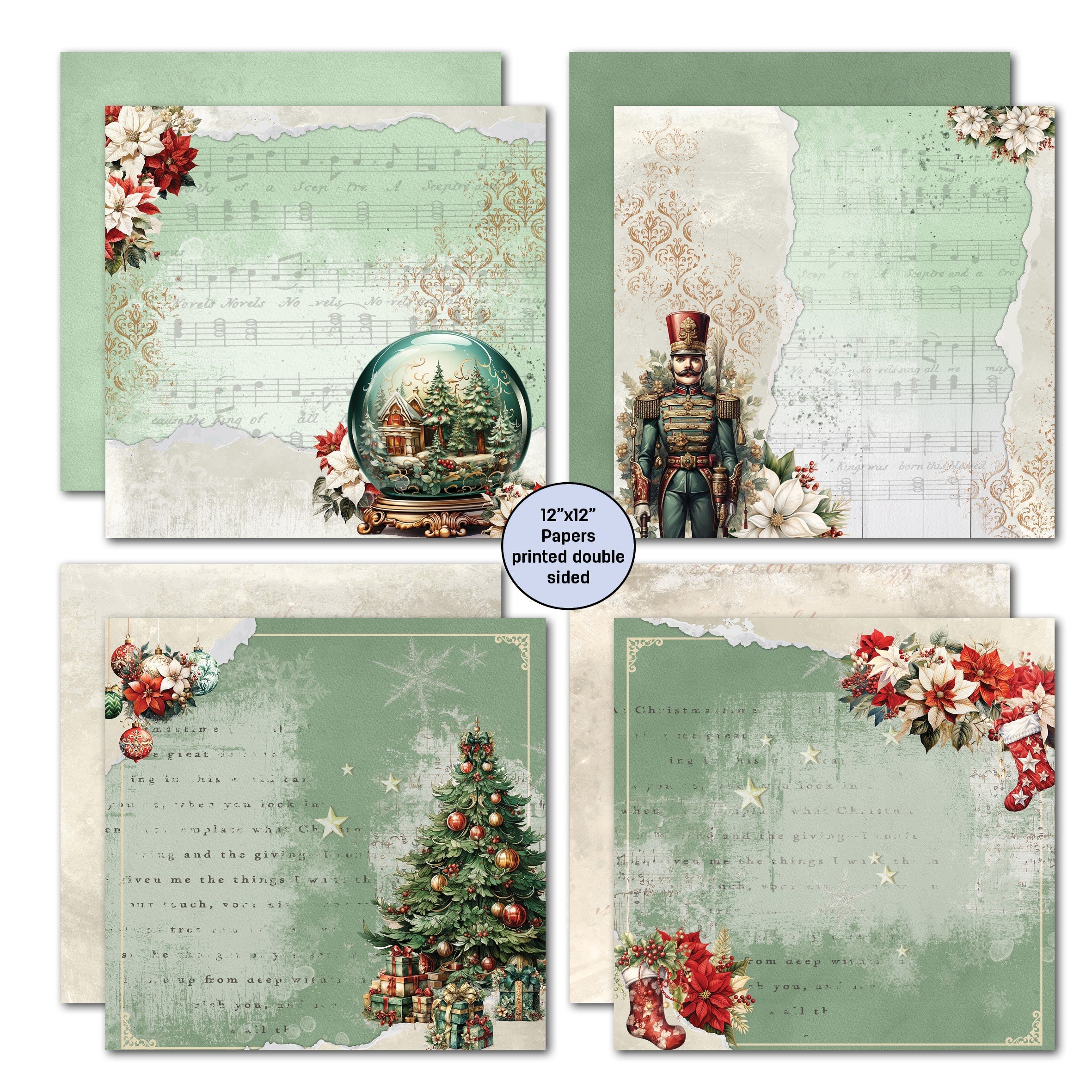 3Quarter Designs XMAS MAGIC 12x12 Collection Pack & Diecuts Set