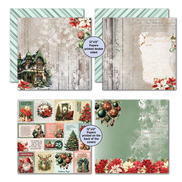 3Quarter Designs XMAS MAGIC 12x12 Collection Pack & Diecuts Set