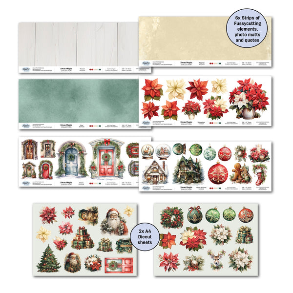 3Quarter Designs XMAS MAGIC 12x12 Collection Pack & Diecuts Set