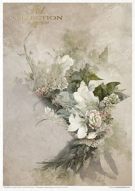 ITD Collection WINTER LOVE STORY A4 Rice Paper Set 11 Sheets #RP049