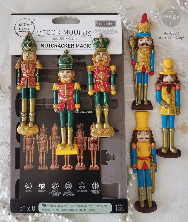 Re-Design with Prima Christmas NUTCRACKER MAGIC Food Safe Heat Resistant Resin 5X8 #670382