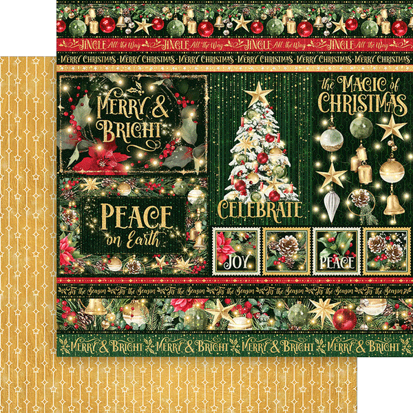 G45 Graphic 45 MERRY & BRIGHT 12x12 Collection Pack #4502914