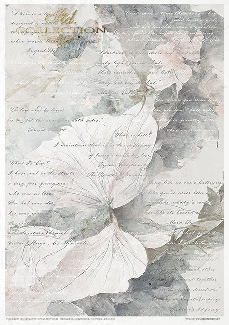 ITD Collection WINTER LOVE STORY A4 Rice Paper Set 11 Sheets #RP049