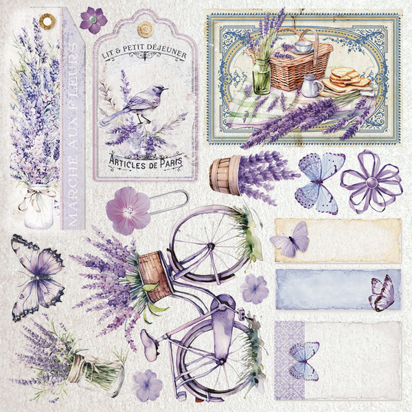 Ciao Bella MORNING in PROVENCE 6x6" PEARL Sheets 5 Pcs #CBDP003