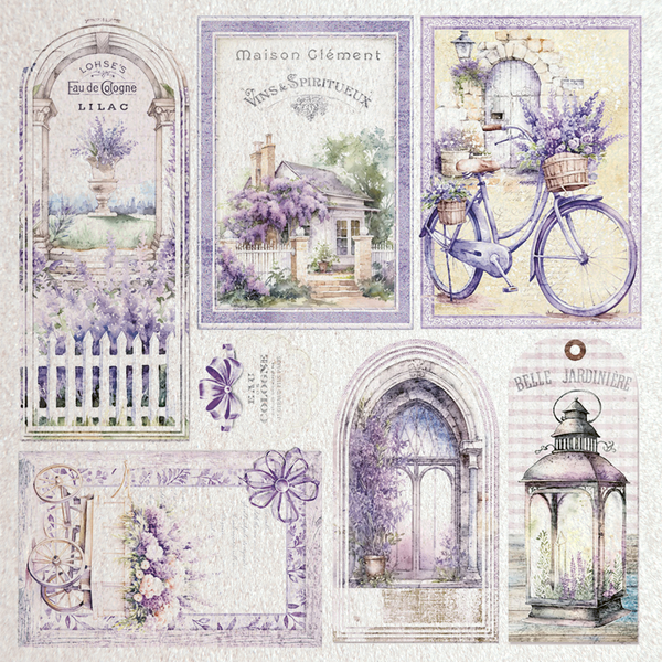 Ciao Bella MORNING in PROVENCE 6x6" PEARL Sheets 5 Pcs #CBDP003