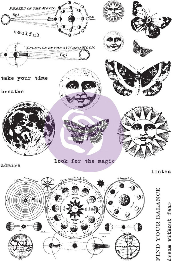 Prima Finnabair DREAM WITHOUT FEAR Cling Rubber Stamps 20 pieces #964931