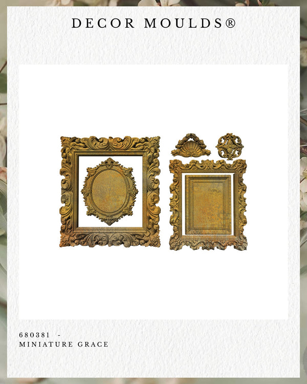 ReDesign with Prima MINIATURE GRACE Moulds Food Safe Heat Resistant Resin 5X8" #680381