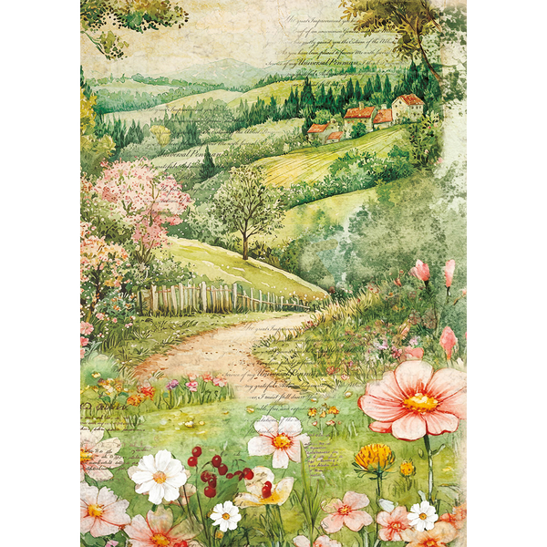Ciao Bella WOODLAND PARTY A5 Assorted Rice Paper Selection Decoupage 8 sheets #CBRS016